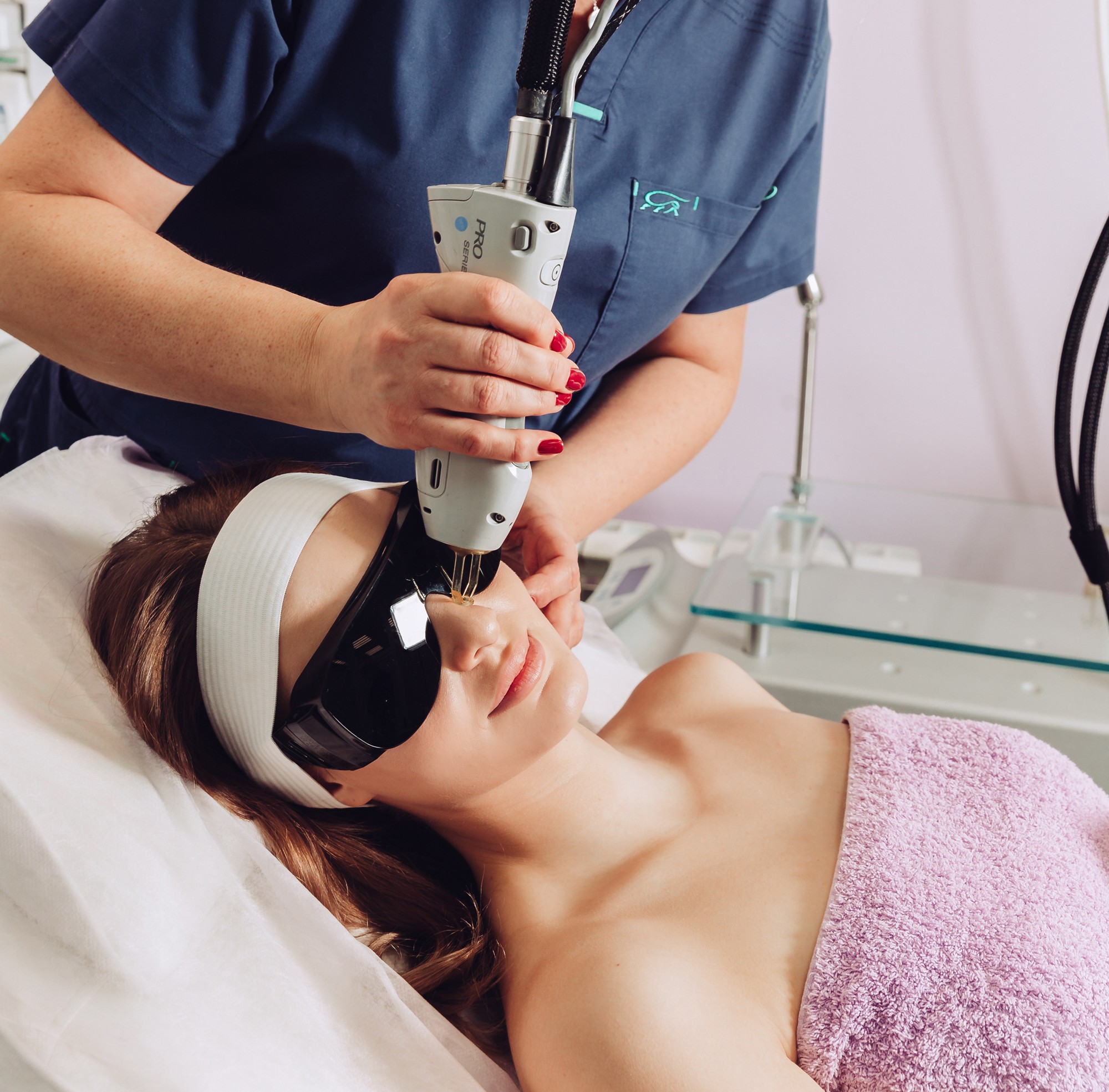 Удаление гемангиом лица и тела